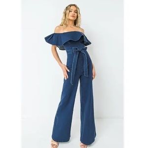 A. Calein by flying tomato denim jumpsuit
